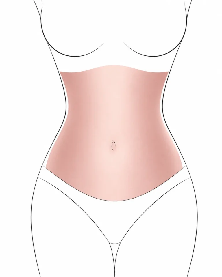 Warm Wachs: Bauch