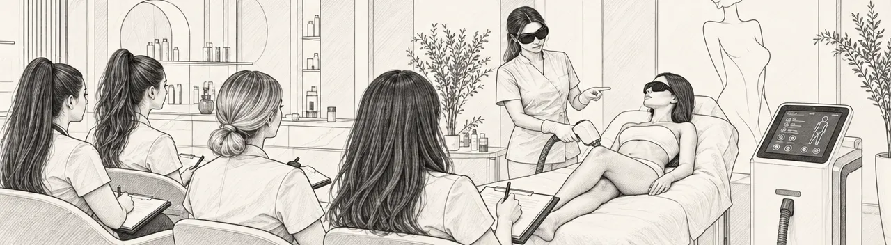 Praxis im Diodenlaser Kurs bei Royal Desire